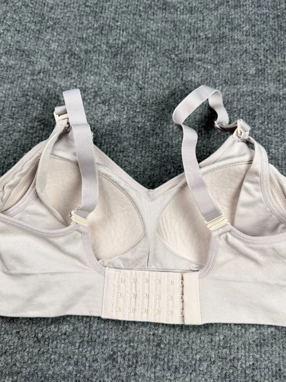 Auden Nursing Bra XS Lightly Lined Seamless Wirefree Clip Down Maternity Gray